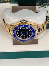 Rolex Submariner 41mm Yellow Gold Blue Dial Blue Bezel "Bluesy" - 126618LB - Brand New 2024