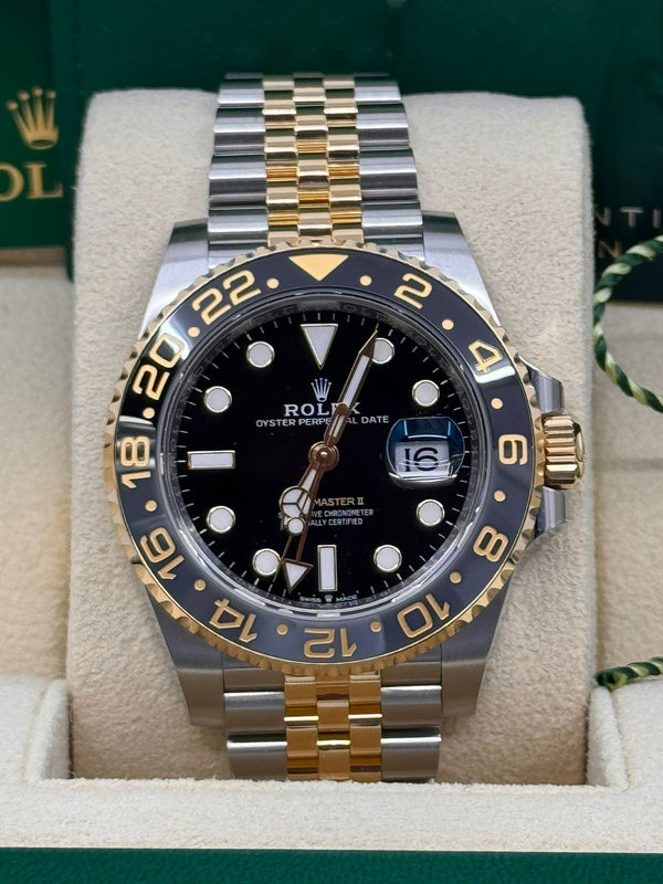 Rolex GMT-Master II 40mm Two-Tone Yellow Gold Black Dial Jubilee "Bumblebee/Zombie" - 126713 - New 2025