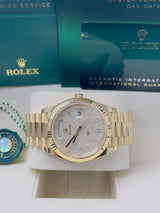 Rolex Yellow Gold President Day Date 40mm Diamond Pave Dial - 228238 - New 2024