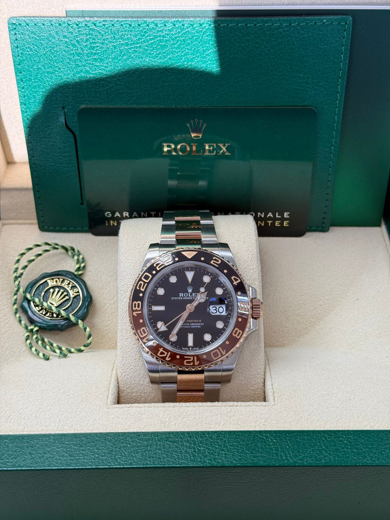 Rolex GMT-Master II 40mm Two-Tone Everose "Rootbeer" - 126711CHNR - New 2025