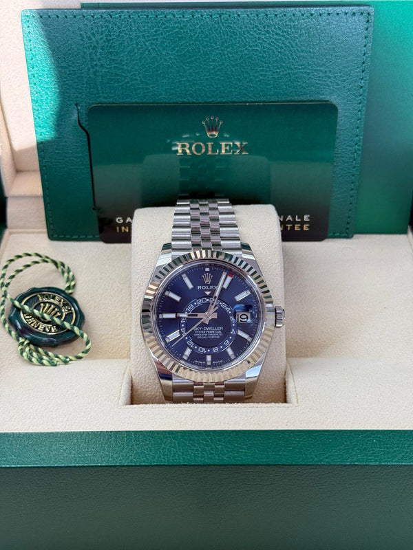 Rolex Sky-Dweller 42mm Stainless Steel Blue Dial Jubilee - 336934 - New 2024