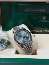 Rolex Datejust 41mm Fluted Bezel Green Index Dial Jubilee - 126334 - New 2025