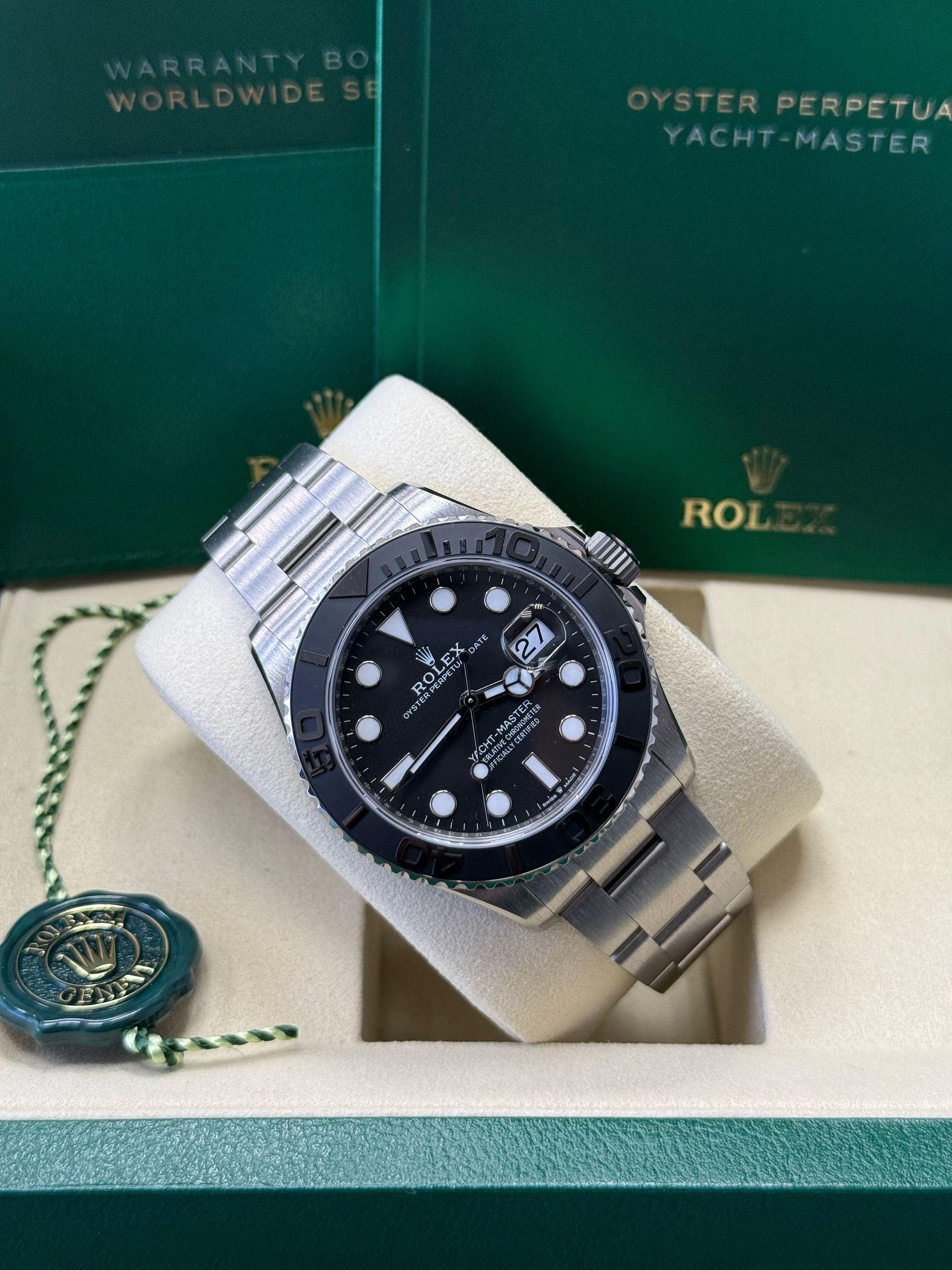 Rolex Yacht-Master 42mm Black Dial Titanium Cerachrom Bezel Oyster Bracelet – 226627 – New 2025 / 2026