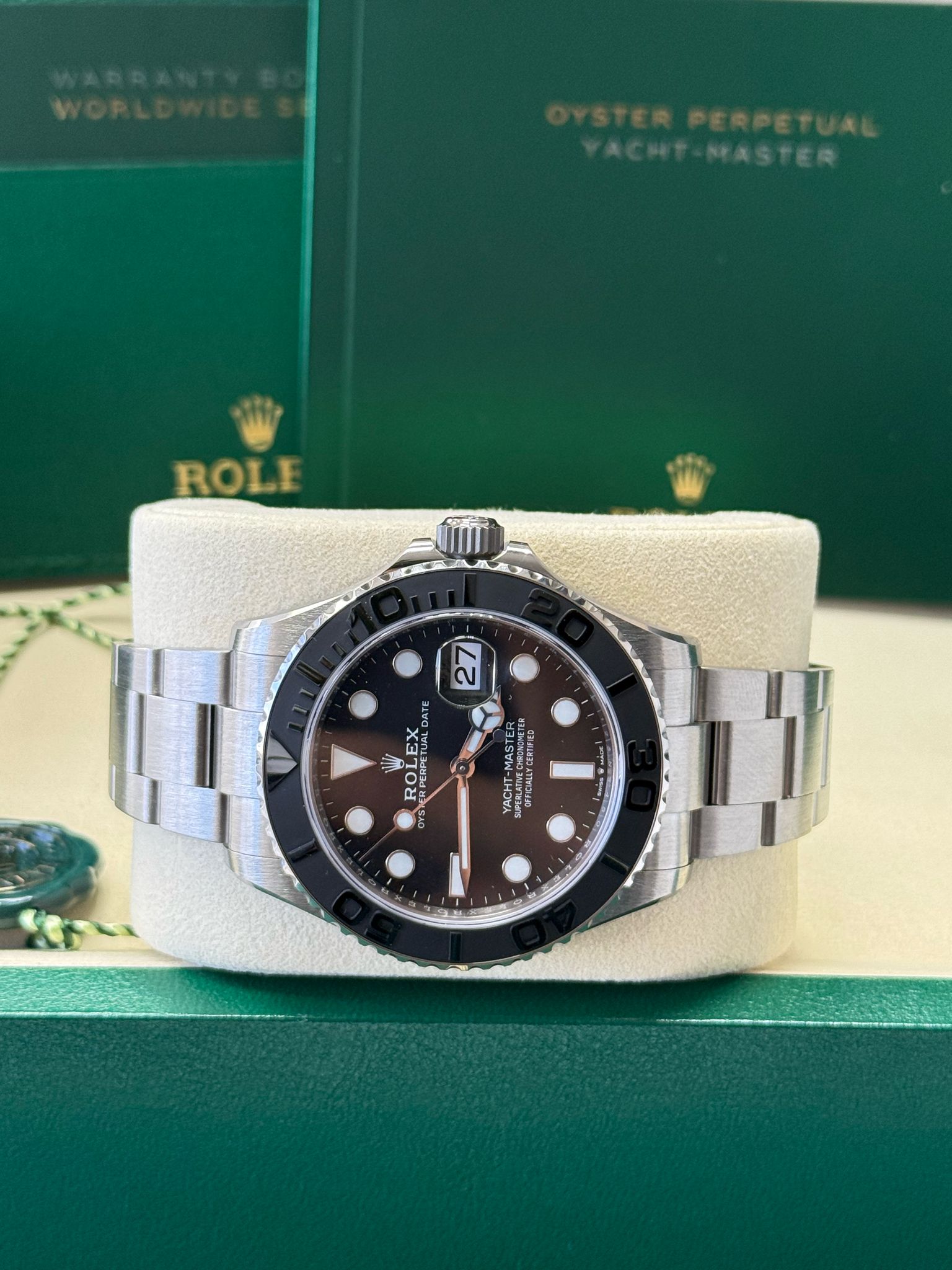 Rolex Yacht-Master 42mm Black Dial Titanium Cerachrom Bezel Oyster Bra