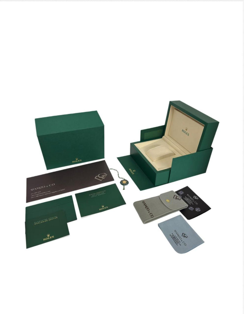 Rolex Yellow Gold President Day Date 40mm Black Diamond Baguette Dial - 228238 - New 2025