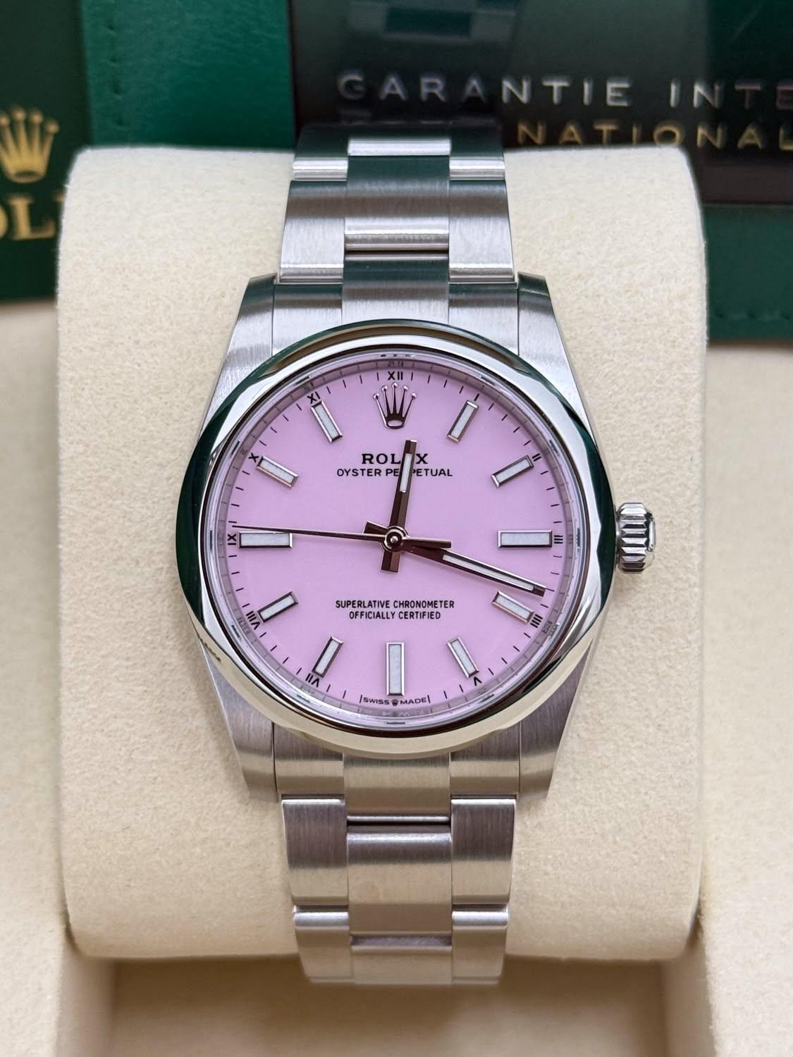Rolex Oyster Perpetual 41mm Candy Pink Dial Oyster Bracelet – 134300