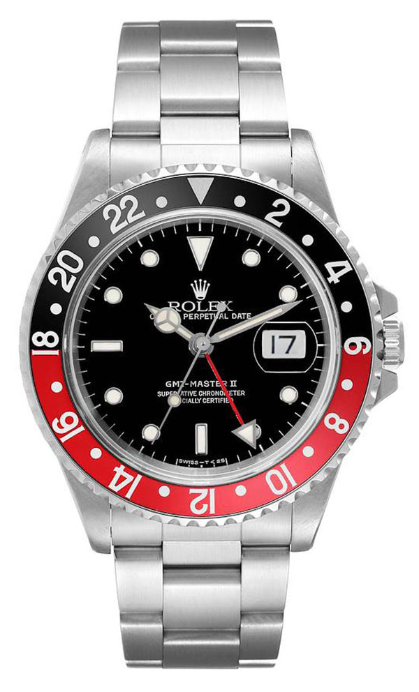 Rolex GMT II Coke Black & Red Bezel 40mm 16710 with Papers