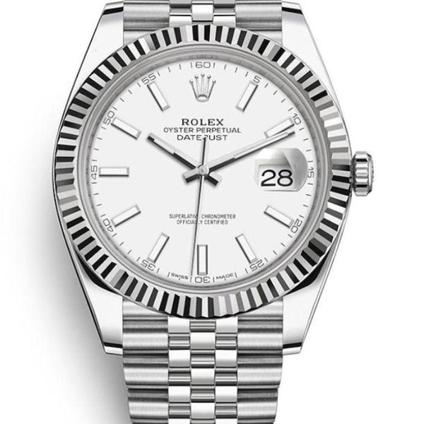 Rolex datejust 41 2025 white gold jubilee