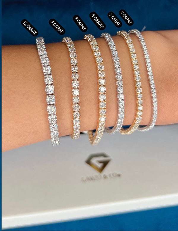 Diamond Tennis Bracelet - Lab Grown Round Diamonds