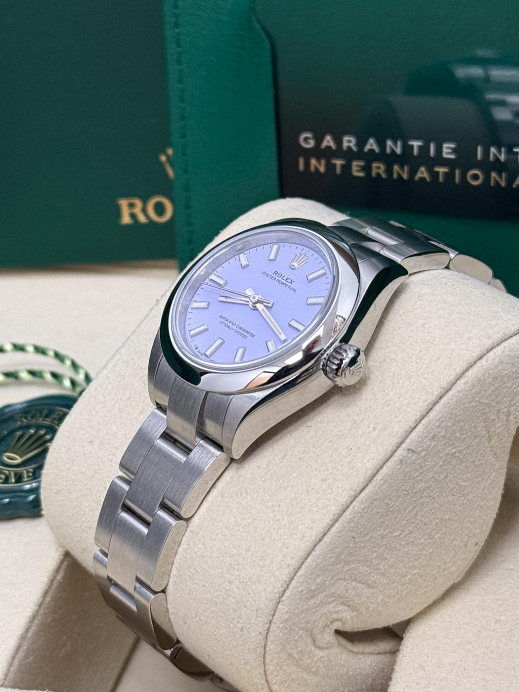 Rolex Oyster Perpetual 28mm Lavender Dial Oyster Bracelet – 276200 – N
