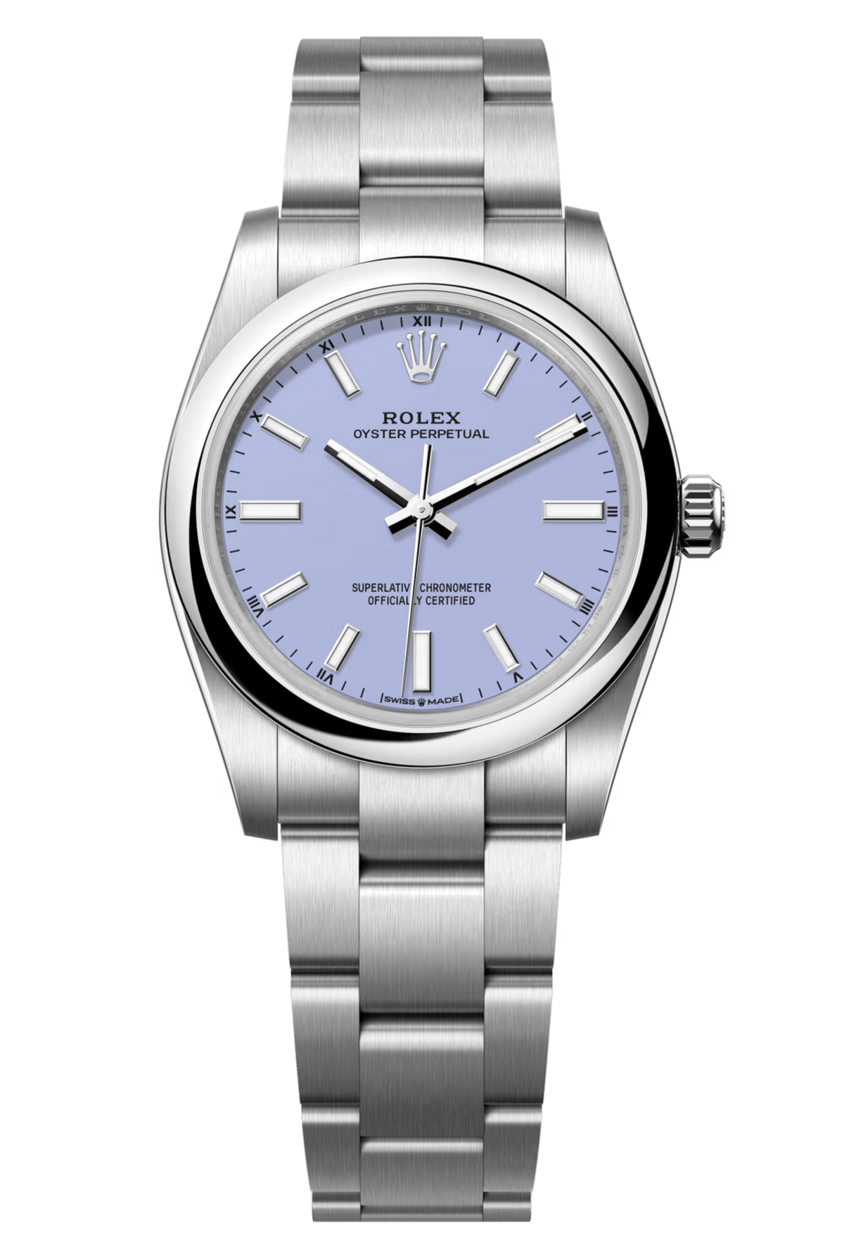 Rolex Oyster Perpetual 34mm Lavender Dial - 124200 - New 2025