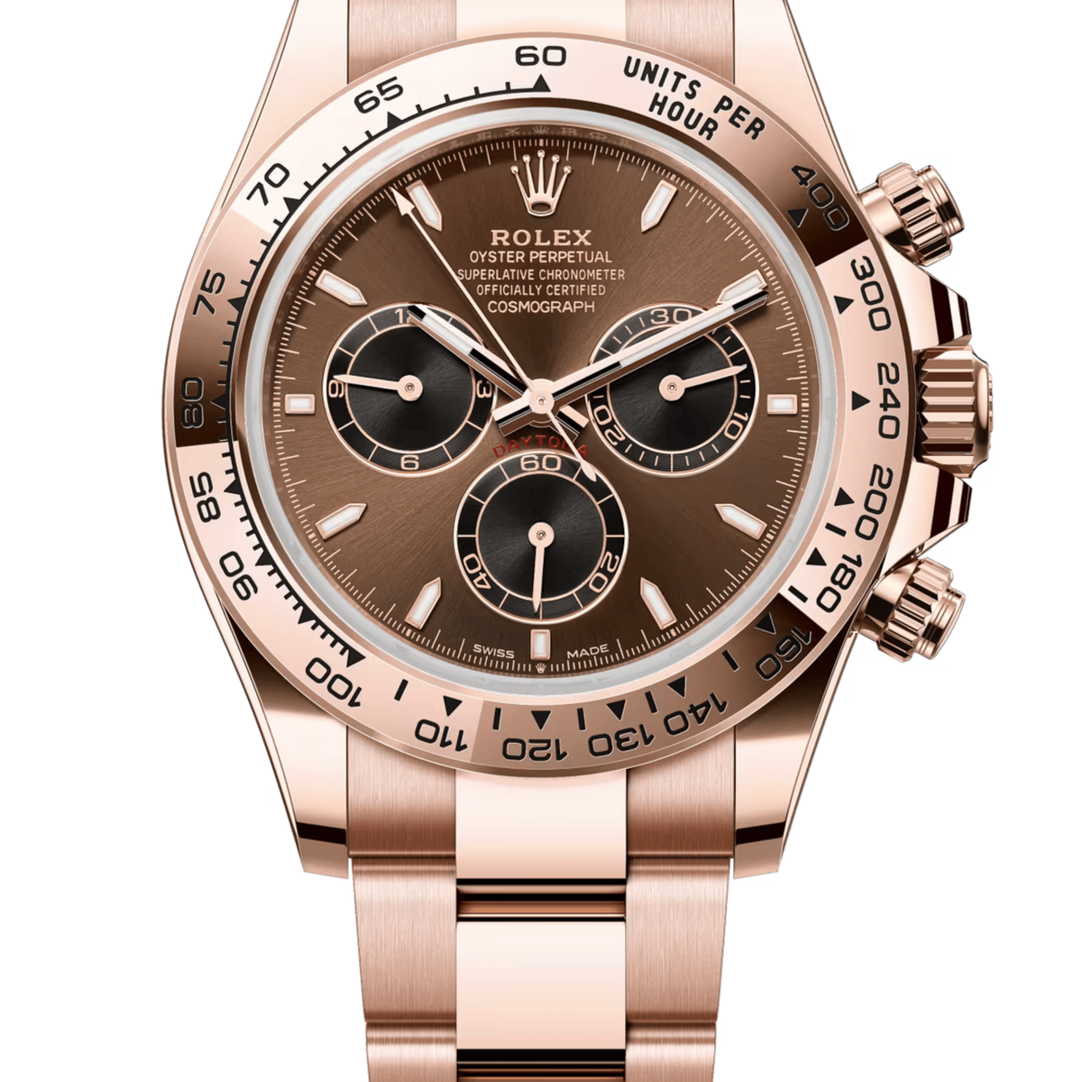 Rolex Cosmograph Daytona 40mm Everose Gold Chocolate Dial 126505 – New