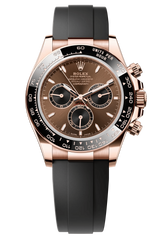 Rolex Cosmograph Daytona 40mm Everose Gold Ceramic Bezel Chocolate Index Dial Oysterflex - 126515LN - New 2025 Release