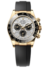 Rolex Cosmograph Daytona 40mm Yellow Gold Ceramic Bezel Meteorite Dial Oysterflex - 126518LN - New 2025
