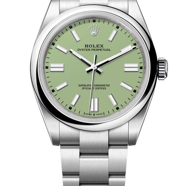 Rolex Oyster Perpetual 41mm Pistachio Dial - 134300 - New