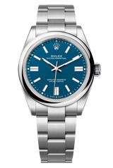 Rolex Oyster Perpetual 41mm Med Blue Dial - 134300 - New 2025