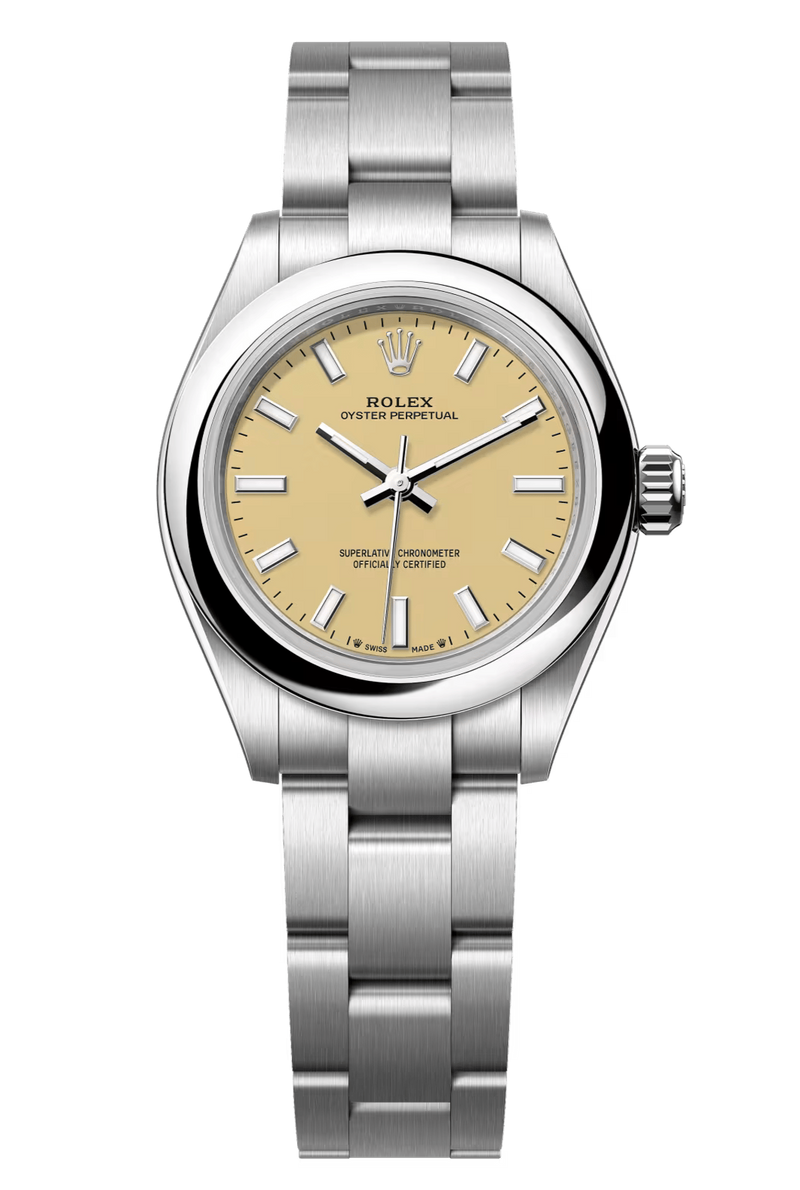 Rolex Oyster Perpetual 28mm Beige Dial - 276200 - New 2025