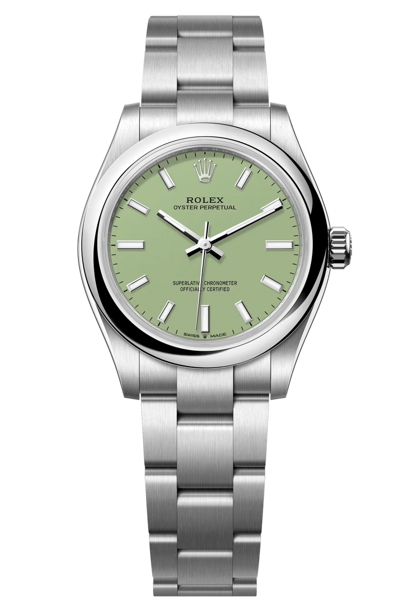 Rolex Oyster Perpetual 31mm Pistachio Dial - 277200 - New 2025 Rolex Oyster Perpetual 31mm Pistachio Dial - 277200 - New 2025
