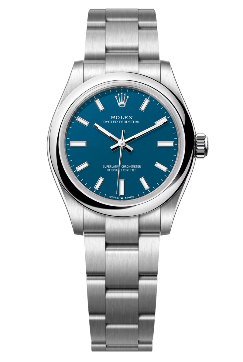Rolex Oyster Perpetual 31mm Med Blue Dial - 277200 - New 2025