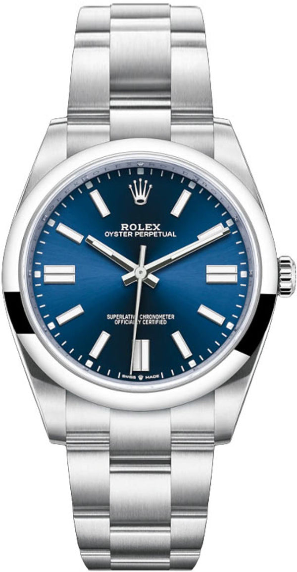Rolex Oyster Perpetual 41mm Blue Dial - 124300 - Brand New 2023