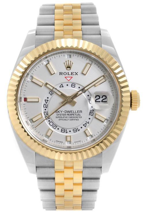 Rolex Sky-Dweller Two-tone 42mm White Dial Jubilee - 326933 - 2023