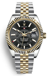 Rolex Sky Dweller Black Dial Stainless Steel and Yellow - Jubilee 42mm - 326933 - New 2023
