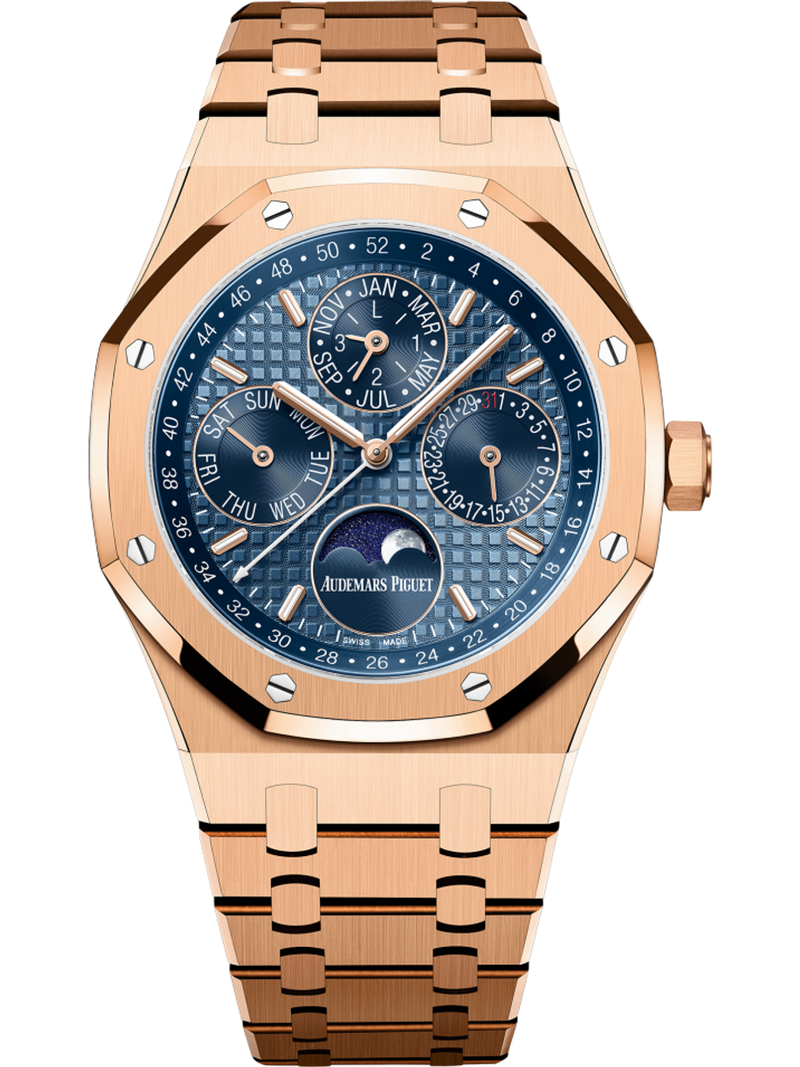 Audemars Piguet Mens Royal Oak Rose Gold Perpetual Calendar 265740OR