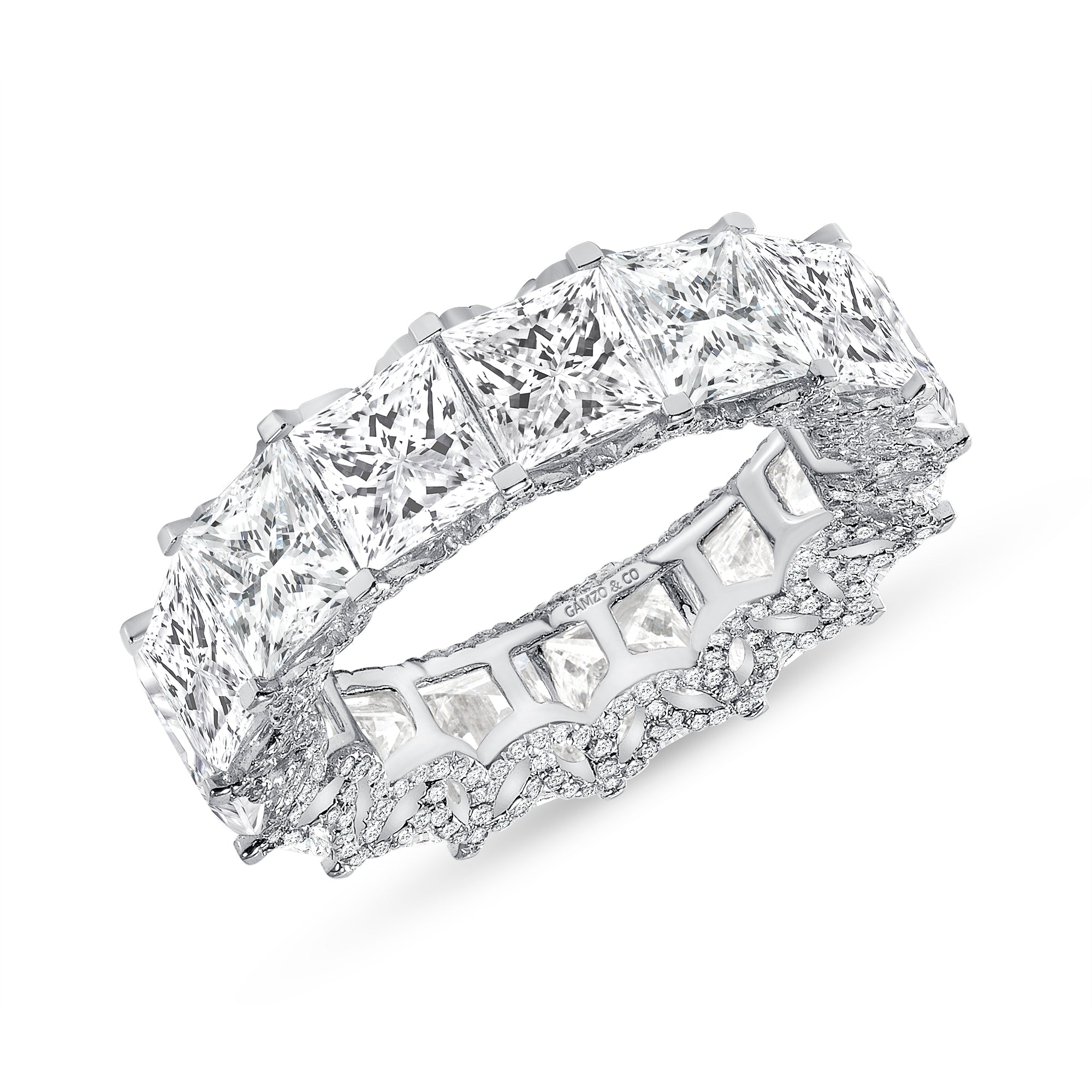 Princess Cut Diamond Eternity Band