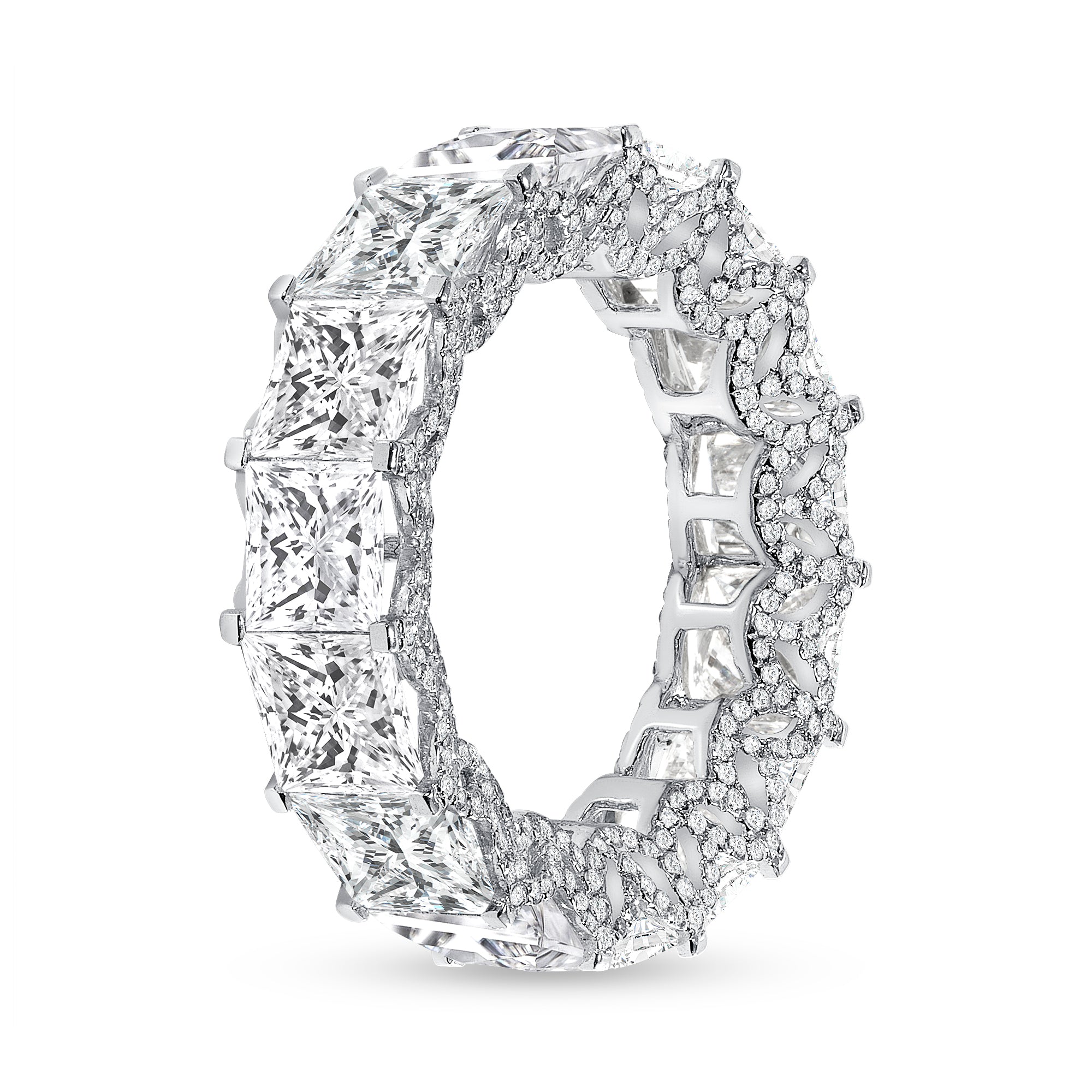 Princess Cut Diamond Eternity Band