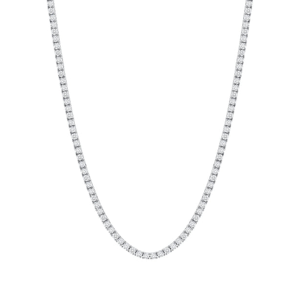 15 Carat Diamond Tennis Necklace - Round Diamonds