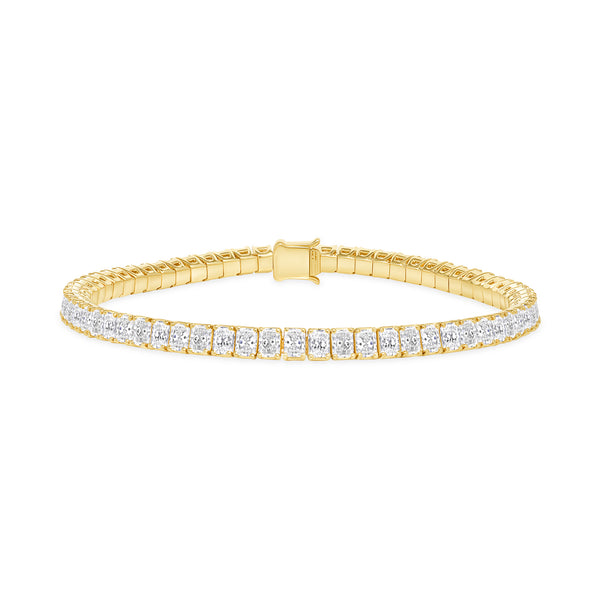  Gold Radiant-Cut Diamond Bracelet