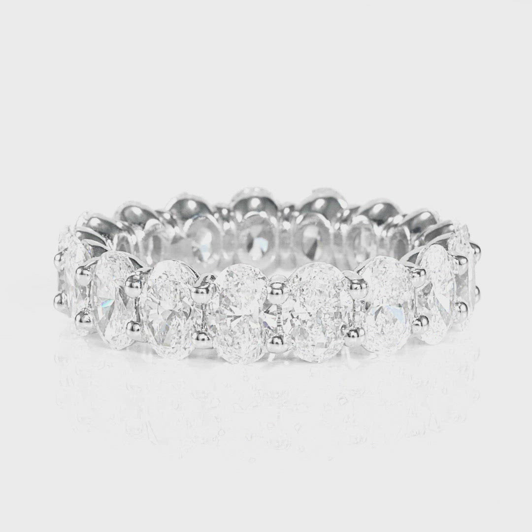 Oval Cut Diamond Eternity Band