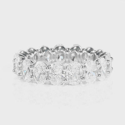 Oval Cut Diamond Eternity Band