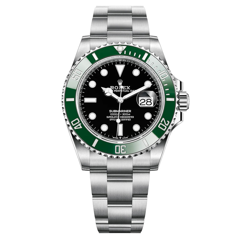 Rolex Submariner Kermit Starbucks 126610LV Stainless Steel Watch (Black  Dial)