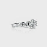 Prong Diamond Engagement Ring - Round Cut