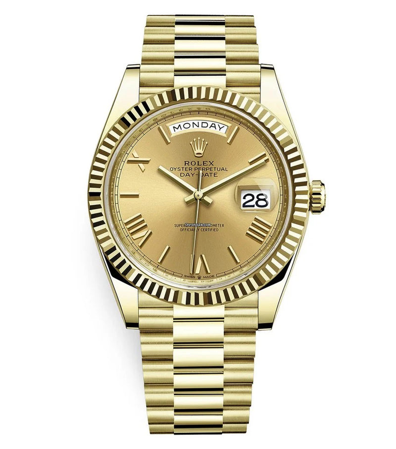 Rolex gold day date 40 best sale