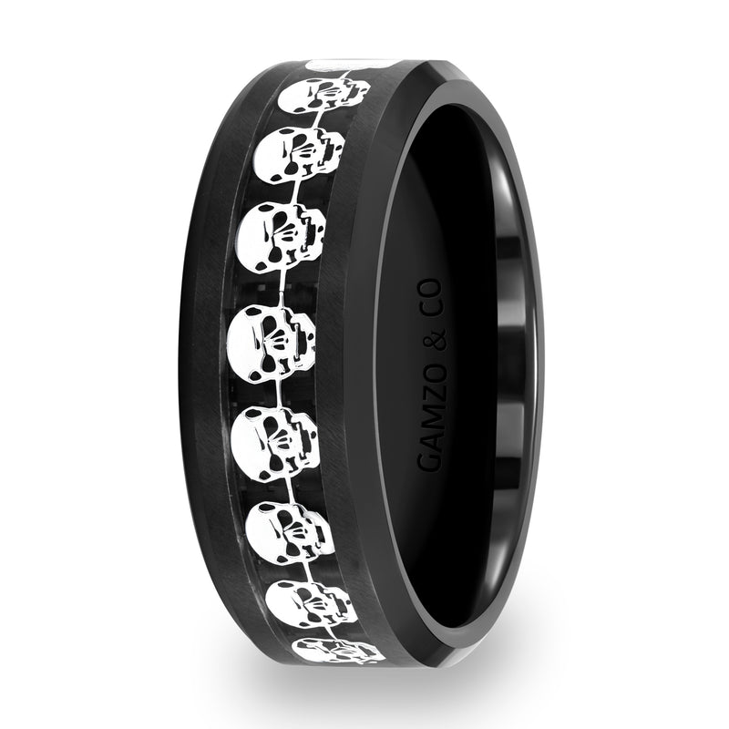 Black Men's Skull Ring