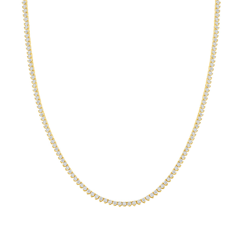 Zoë Chicco 14k Gold Linked Prong Diamond Tennis Necklace – ZOË CHICCO