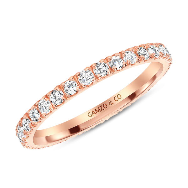 Rose Gold Stackable Eternity Ring