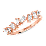 Baguette Diamond Scatter Stackable Band