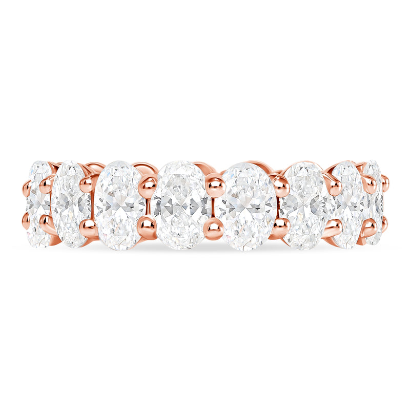 Rose Gold Oval Eternity Band 