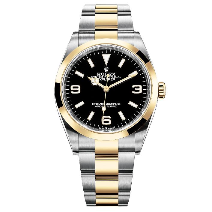 Rolex Explorer 124273 Two-Tone 36mm Black Dial – New 2025