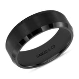 Men's Black Modern Ring