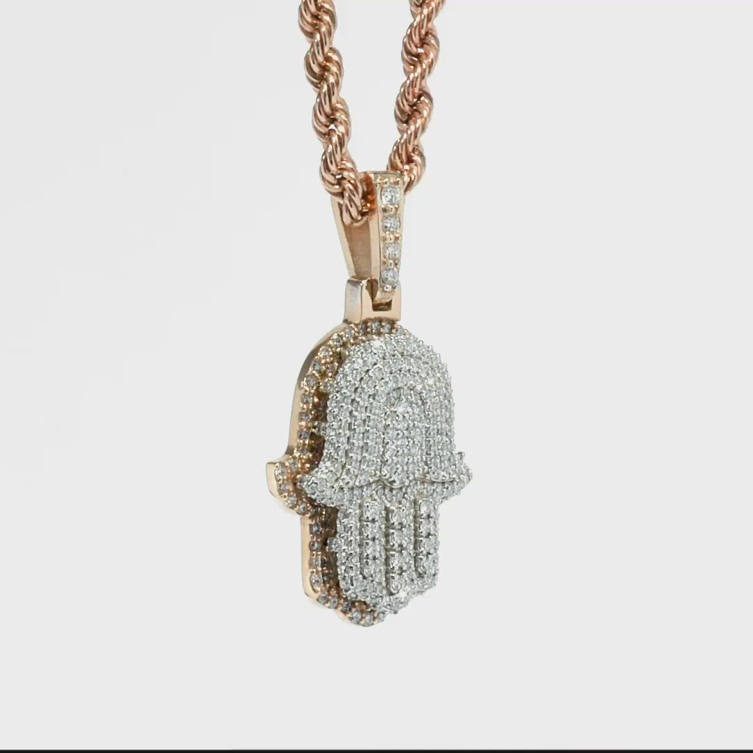 Hamsa Diamond Necklace