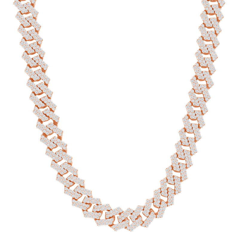 Diamond Miami Cuban Necklace 14k Gold 15mm – Gamzo Co
