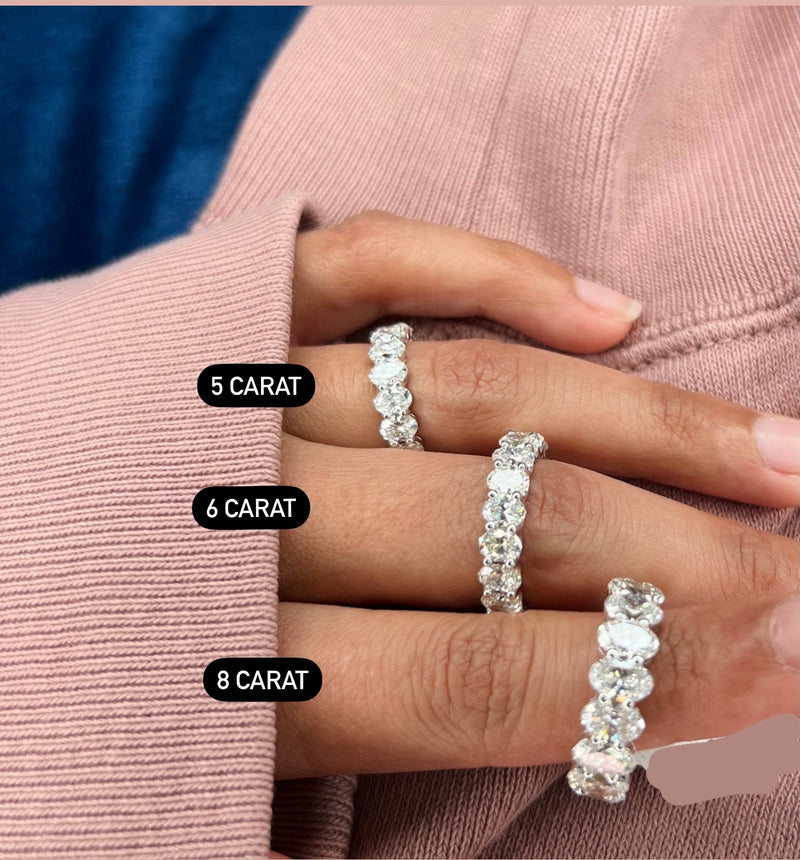 5 carat diamond anniversary ring Clearance